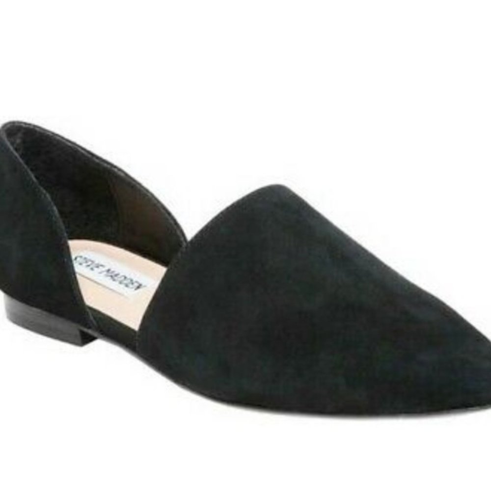 BRAND NEW STEVE MADDEN TALENT Black Suede d'Orsay